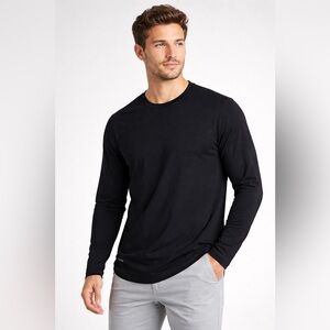 BYLT Lux Long Sleeve Tee Black Minimalist‎ XL